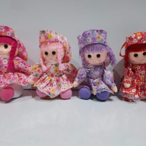 Muñeca sentada 17cm 4 colores