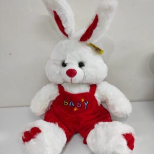 Peluche Conejo perro oso con enterito baby sentado 30cm