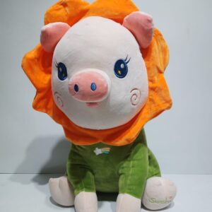 Leon chancho con remera verde 50cm