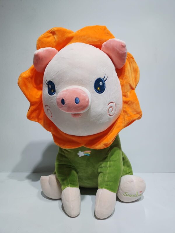 Leon chancho con remera verde 50cm