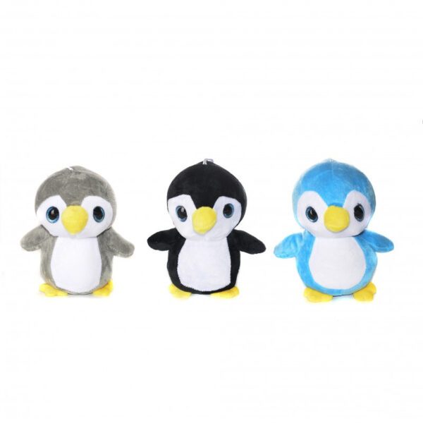 PINGÜINO CLASICO 3 COLORES 19 CM -