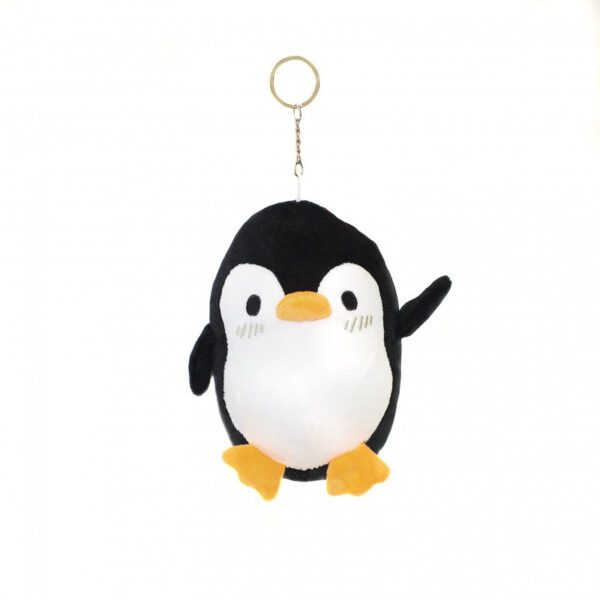 LLAVERO PINGÜINO NEGRO 14 CM -