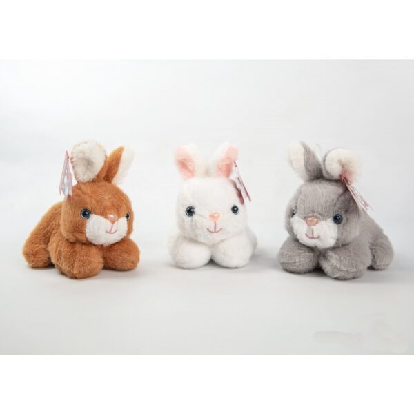 CONEJO ACOSTADO 3 COLORES 20 CM -