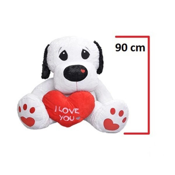 PERRO SENTADO/ HUELLA CORAZON 90 CM -
