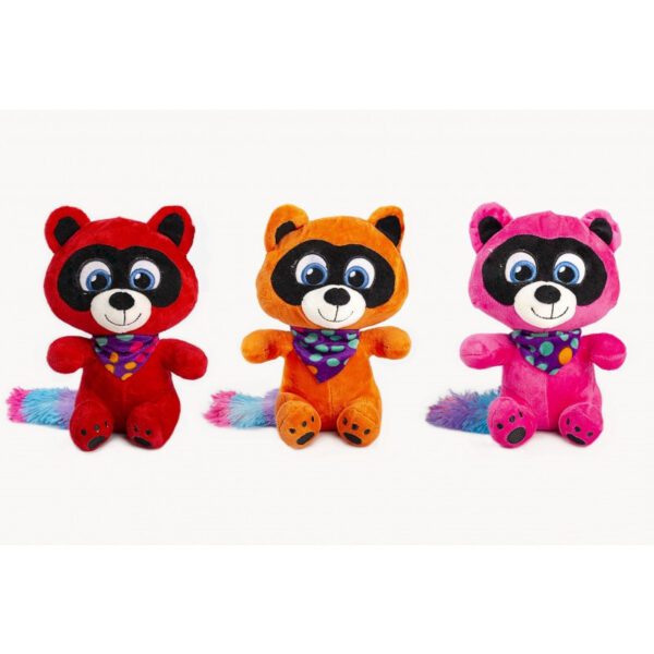 MAPACHE CON PAÑUELO 3 COLORES 20 CM