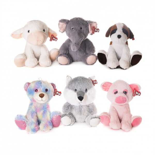 ANIMALES SENTADOS OJONES 6 MODELOS  38 CM -