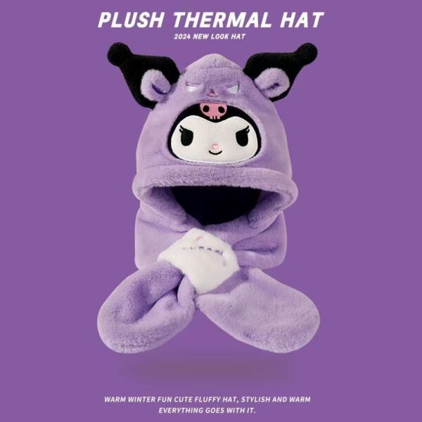 FINAL GORRO DE KUROMI BUFANDA