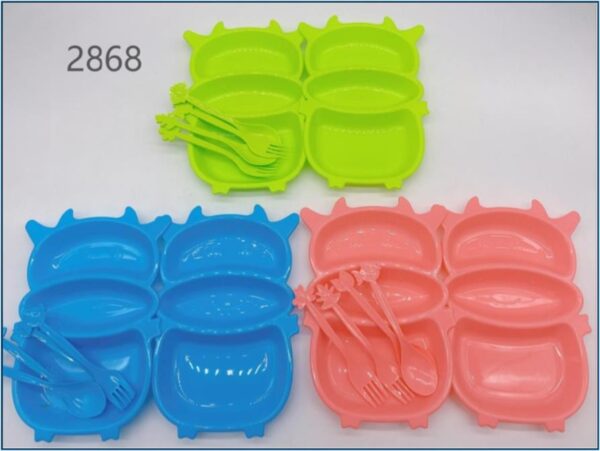 JUEGO PLATOS CON CUBIERTO 2868-120