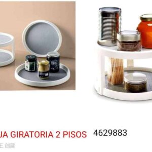 BANDEJA GIRATORIA 2PISOS 25CM 4629883-12