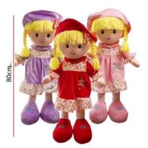 MUÑECA CON VESTIDO 80CM