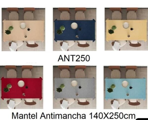 MANTEL LISO CON BRILLO 140X250CM ANT250