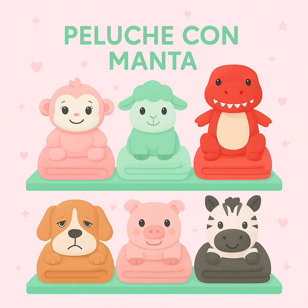 PELUCHES CON MANTA