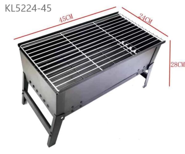 PARRILLA PORTATIL CAMPING 45X24X28CM KL5224-45-6
