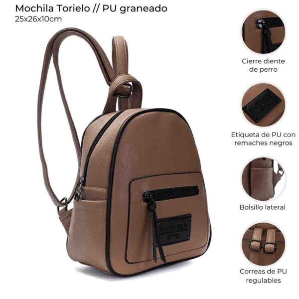 MOCHILA TORIETO 25X26X10 CM