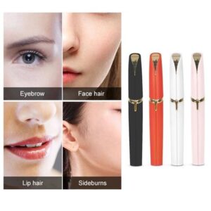 DEPILADORA DE CEJAS A PILA x1 HFAN-3018 ( Blanco y Rosa)