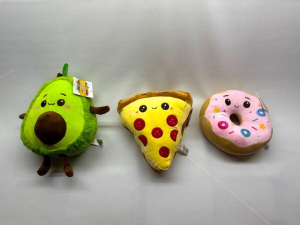 PELUCHES FORMA DE ALIMENTOS 10" - precio x unidad