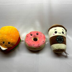 PELUCHES FORMA DE ALIMENTOS 10" - precio x unidad