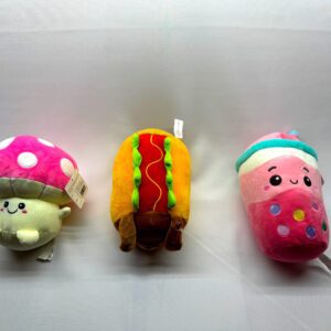 PELUCHES FORMA DE ALIMENTOS 10" - precio x unidad