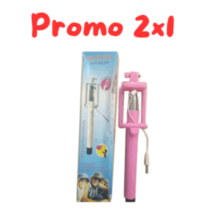 PROMO 2×1 SELFIE STICK CABLE TAKE POLE  235 DEGREE ROTATION x1 COD.1-10