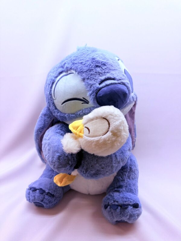 STITCH CELESTE CON PATO HERMOSO! 45CM