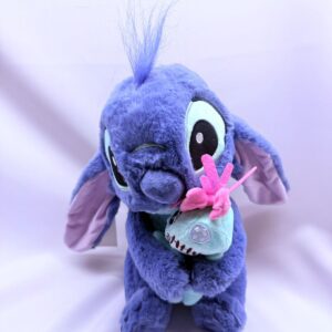 STITCH AZUL CON TRAPO 35 CM CON HERMOSAS TERMINACIONES