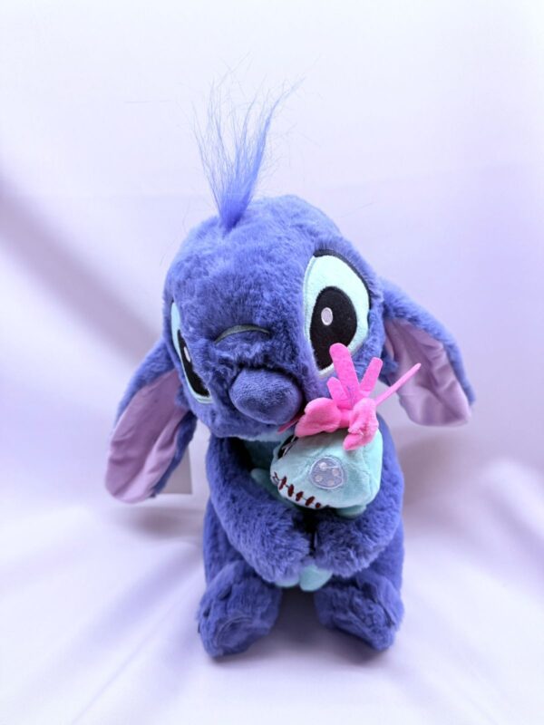 STITCH AZUL CON TRAPO 35 CM CON HERMOSAS TERMINACIONES