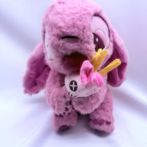 STITCH ROSA CON TRAPO 35 CM CON HERMOSAS TERMINACIONES
