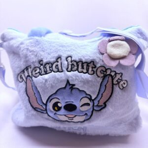 CARTERA HERMOSA CALIDAD STITCH CON TIRA Y BORDADO