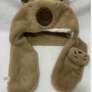 capibara  bufanda con gorro