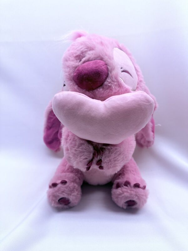 STITCH ROSA CON CORAZON 35CM CALIDAD SUPREMA