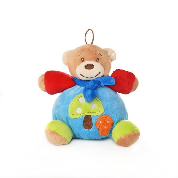 SONAJERO OSO CON MOÑO 18 CM -