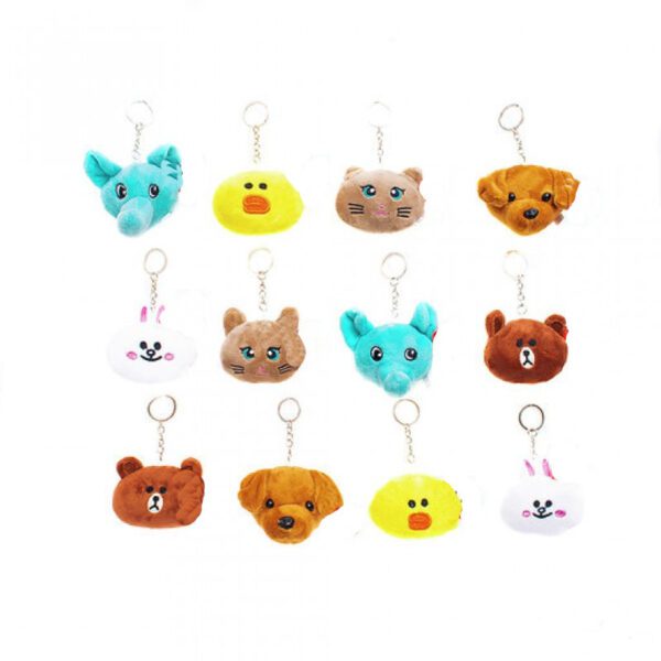 LLAVERO CARA DE ANIMALES 7,5 CM -