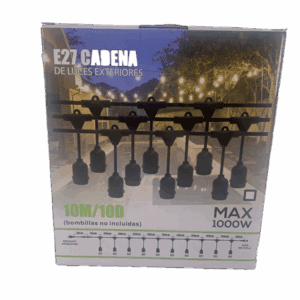 GUIRNALDA X10 METROS COLGANTE PARA EXTERIOR E27 (NO INCLUYE LAMAPARAS)