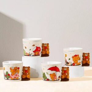 MT09826 TAZA CERAMICA MANGO OSO