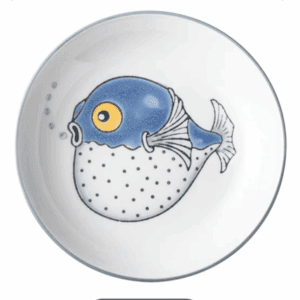 PLATO 7.5 BORDE ANCHO PEZ GLOBO"