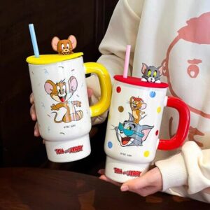 AA0019 TAZA CERAMICA GRANDE GATO Y RATON