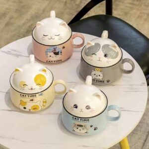 MT09971 TAZA TAZON CERAMICA GATO