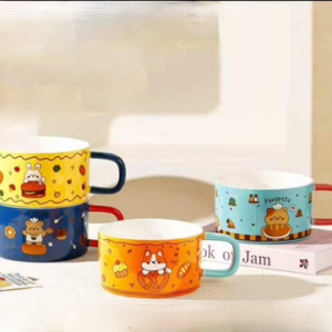MT09973 TAZA TAZON CERAMICA ANIMALES