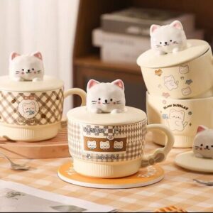 MT09969 TAZA TAZON CERAMICA GATO