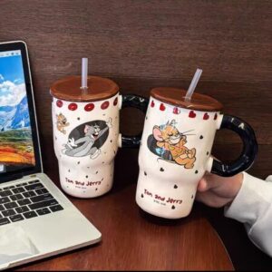 AA0015 TAZA CERAMICA GATO Y RATON