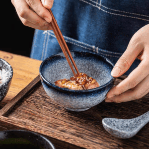 BOWL CERAMICA 4.5 ESTILO ORIENTAL AZUL "