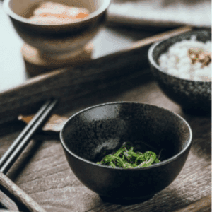 BOWL CERAMICA 4.5 ESTILO ORIENTAL NEGRO"
