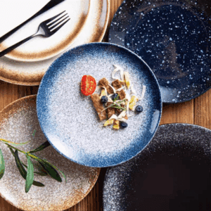 PLATO PLAYO CERAMICA 10 AZUL"