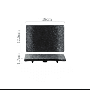 PLATO SUSHI CERAMICA 7.5 NEGRO"