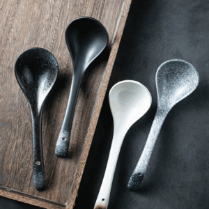 CUCHARA GRANDE CERAMICA AZUL