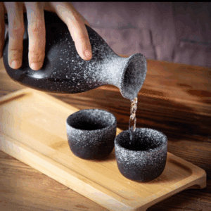 VASO DE SAKE CERAMICA 35ML AZUL