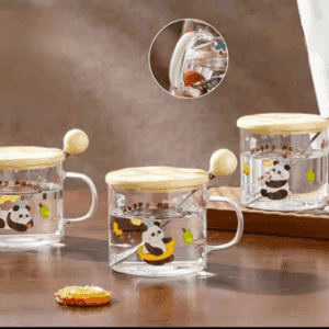 TAZA VIDRIO PANDA