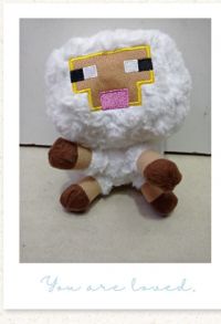 OVEJA DE MINECRAFT 20CM.JPG
