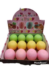 SQUISHY DINOSAURIO EGG X12 604-5