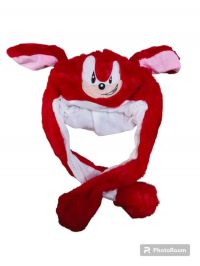 PELUCHE GORRO SONIC ROJO